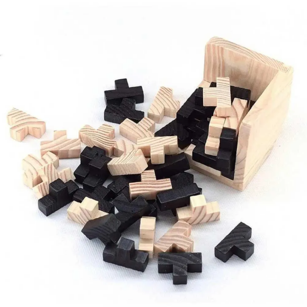 Mind Bender Cube Educational Wooden Puzzle